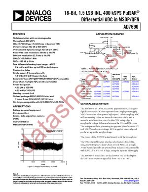 AD7690BCPZRL datasheet  